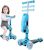 OUTCAMER Kinderroller 2-in-1 Einstellbare Lenker Höhe Roller mit 3 LED-Leuchträder Faltbarer Scooter für Kinder von 3 bis 8 Jahren Maximale…