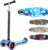 OUTCAMER Kinderroller mit 3 Big Rädern Blinkende LEDs, Roller Kinder Höhenverstellbar 68-86cm und doppelte Hinterradbremse Roller für Jungen…