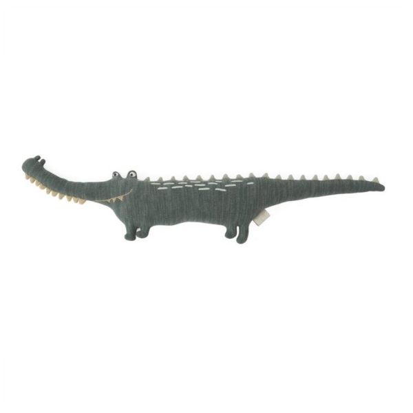 OYOY Kuscheltier »Mr. Crocodile Gustav«, Stofftier, 90 cm, Kuscheltier, Dekokissen, Kinderkissen, Spielkissen, Schmusekissen
