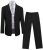Paul Malone Kinderanzug 5-teilig »Festlicher schwarzer Anzug für Jungen Kommunionanzug« (Set, 5-tlg., mit Sakko, Hose, Hemd, Weste und Plastron)…