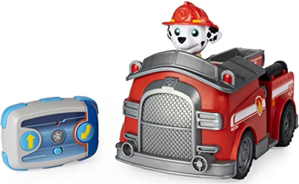 PAW Patrol Marshalls ferngesteuertes Feuerwehrauto mit Fernbedienung, Spielzeug für Kinder ab 3 Jahren, Batteriebetrieben