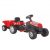 Pilsan Go-Kart »Kindertraktor Active Pedale 07316«, Belastbarkeit 50 kg, rot mit Anhänger, einstellbarer Sitz
