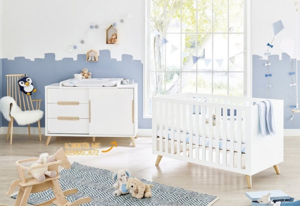 Pinolino® Babymöbel-Set »Move«, (Spar-Set, 2-St), extrabreit; mit Kinderbett und Wickelkommode; Made in Europe
