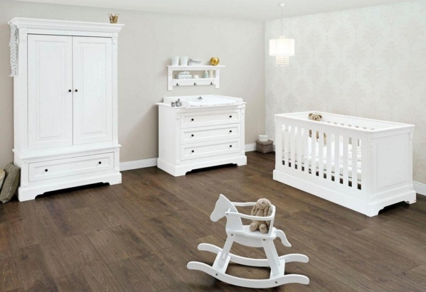 Pinolino® Babyzimmer-Komplettset »Emilia«, (Set, 3-St), breit; mit Kinderbett, Schrank und Wickelkommode