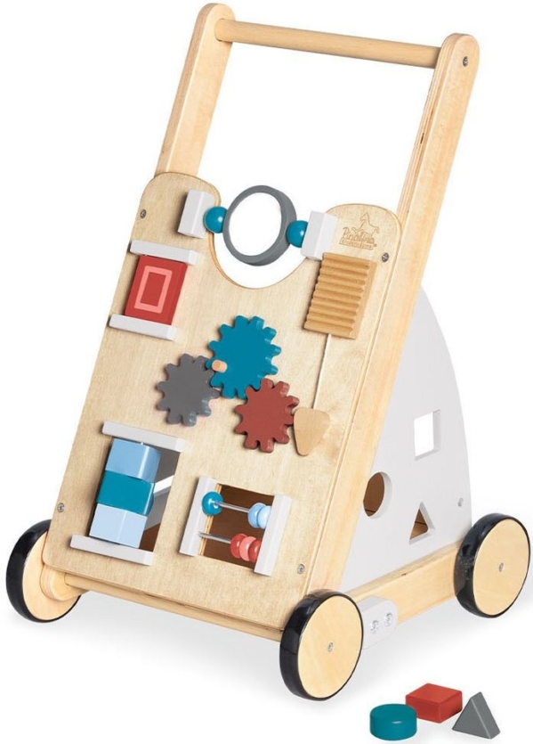 Pinolino® Lauflernwagen »Titus, grau«, FSC®-Holz aus gewissenhaft bewirtschafteten Wälder