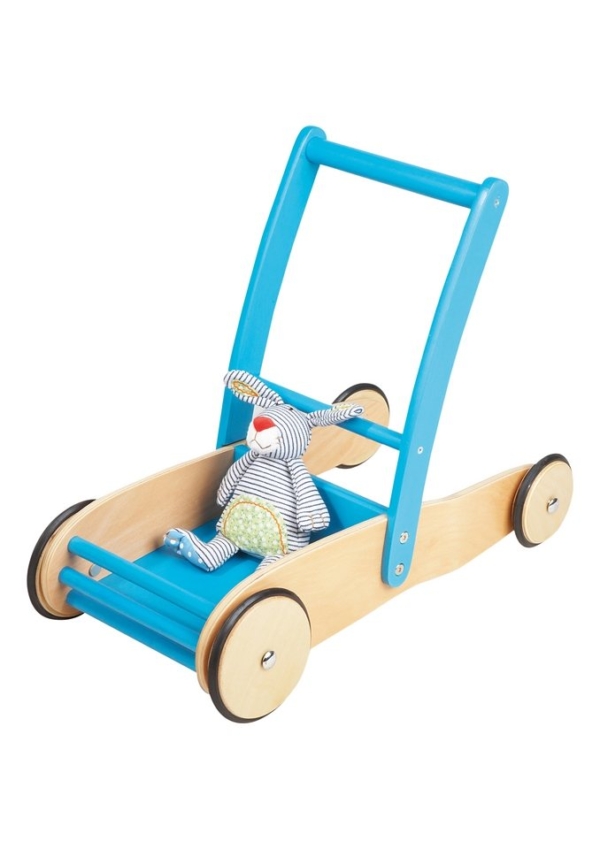Pinolino® Lauflernwagen »Uli, Natur/Türkis«, aus Holz