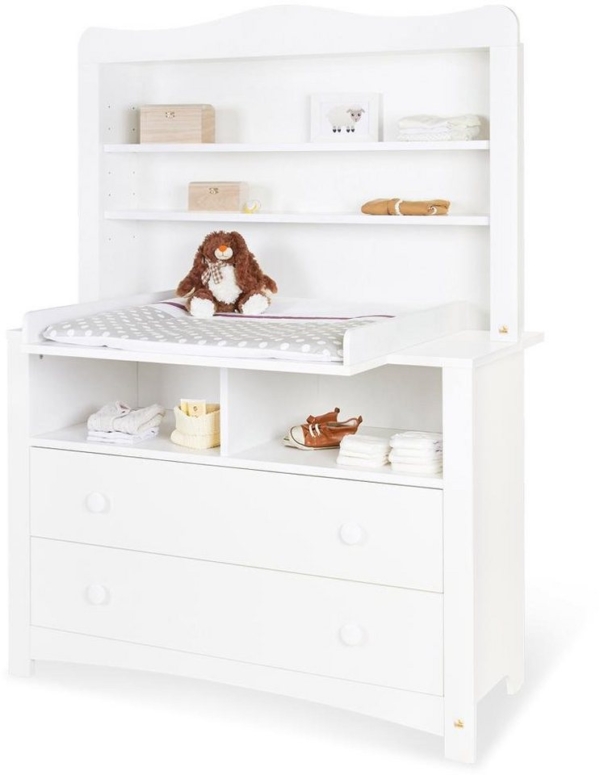 Pinolino® Wickelkommode »Florentina«, extrabreit mit Regalaufsatz; Made in Europe