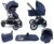 Pixini Kombi-Kinderwagen »Pixini Kinderwagen Lania 3in1 Urban blue mit Trage«