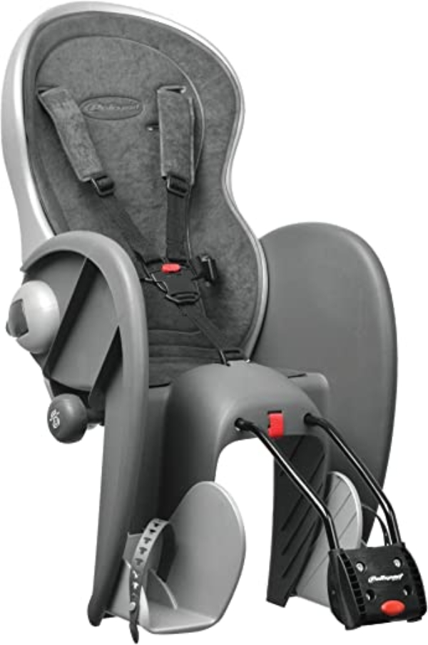 Polisport Kinder Fahrrad-Kindersitz, grau,61006200