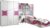 Rauch Möbel Kate Kinderzimmer Mädchenzimmer, Weiß / Motiv Prinzessin, Rosa, Gold, Set bestehend aus Kleiderschrank, Bett, Schreibtisch- und…