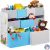 Relaxdays Kinderregal mit 9 Stoffboxen, Lagerfeuer Kindermotiv, Spielzeugregal Organizer HBT 66 x 82,5 x 29,5 cm, bunt, 1 Stück