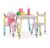 relaxdays Kindersitzgruppe »3-teilige Kindersitzgruppe bunt«, (3-tlg)