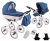 RETRO Deluxe – Ein Luxus, Nostalgie Kinderwagen mit Naturleinen – Kombikinderwagen mit Weidenkorb Komplettset de luxe 2 in 1: Kinderwagen +…