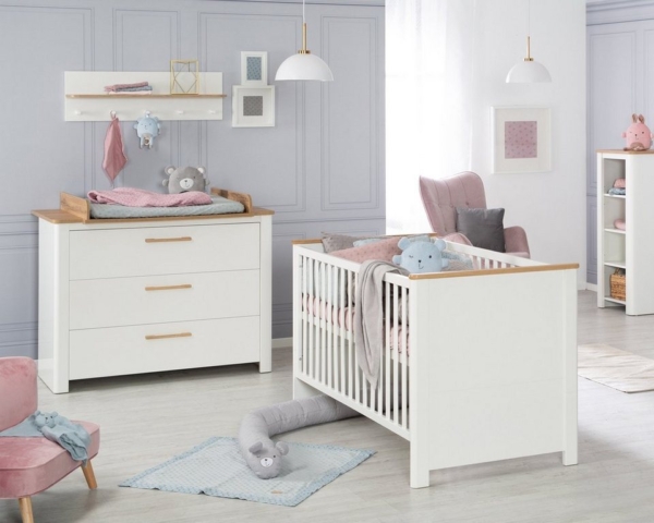 roba® Babymöbel-Set »Ava«, (Spar-Set, 2-St), mit Kinderbett und Wickelkommode; Made in Europe