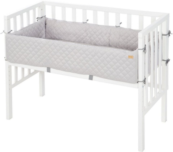roba® Beistellbett »2in1 roba Style, weiß«, mit Matratze, Nestchen und Sicherheitsbarriere