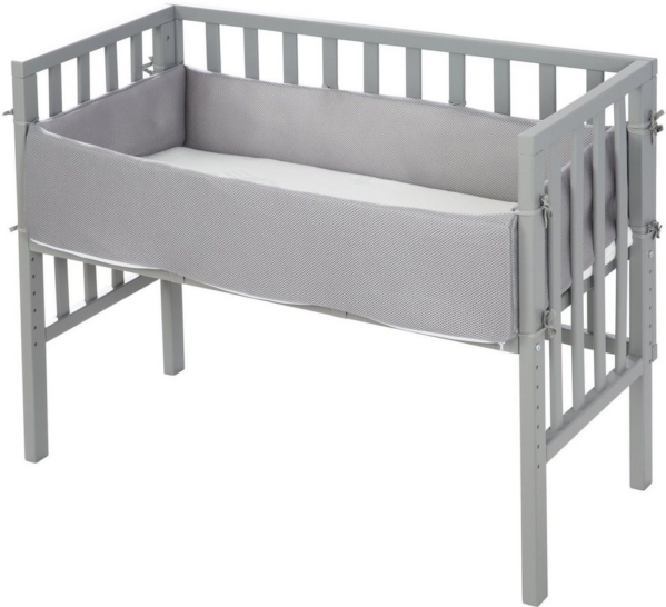roba® Beistellbett »Safe Asleep® 2in1, Style taupe«, mit Matratze, Nestchen und Sicherheitsbarriere