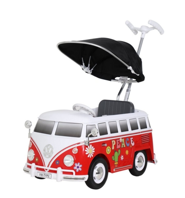 Rollplay Elektro-Kinderauto »ROLLPLAY Schiebefahrzeug VW Bus T1 Flower Power mit Fußstütze Kinder ab 1 Jahr«