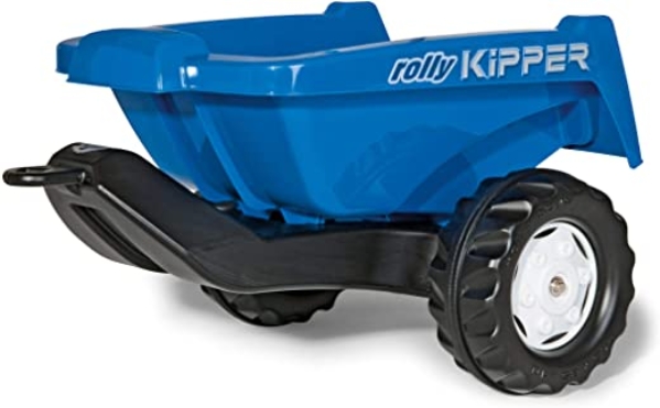 Rolly Toys rollyKipper II für Kinderfahrzeuge (blau, für Kinder von 2,5 – 10 Jahre, Einachsanhänger, mit Kippfunktion) 128816