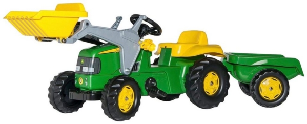 Rolly Toys Trettraktor »John Deere«, mit Trailer und Lader