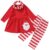 ROMIDA Kleinkind Baby Mädchen Weihnachten Kleidung Kleinkind Mädchen Santa Elch Babykleidung Outfis Langarm Winter Baumwolle Kleidung Set Mädchen…
