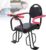 RYUNQ Fahrrad Kindersitz Hinten, Kindersitze Fahrrad Mit Abnehmbarer Armlehne Und Pedal-Kinderkissen, Sicherheitsgurt, Fahrradrücksitz Zubehörset…