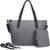 S-ZONE Baby Wickeltasche Große Wasserdichte Leichte Handtasche Stilvolle Henkeltasche Multifunktionale Babytasche mit Wickelunterlage Verbesserte…