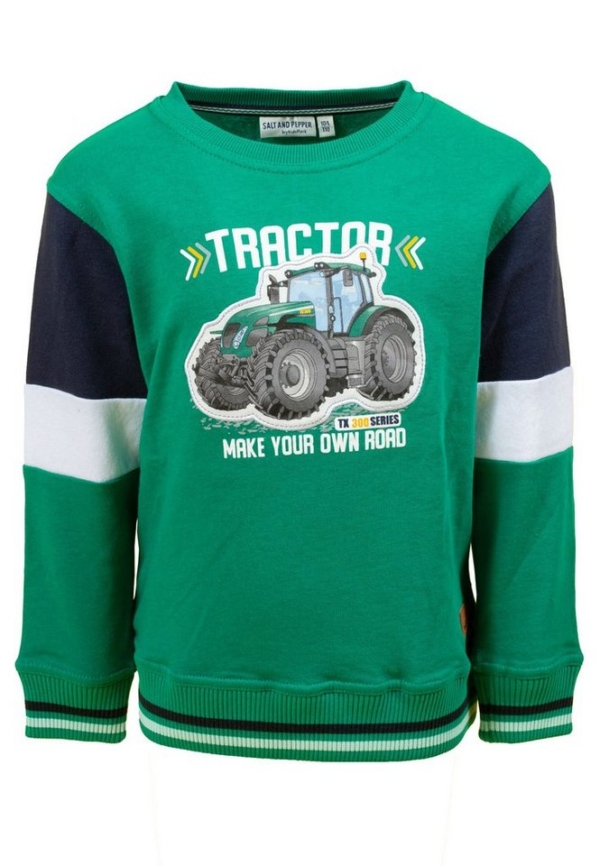 Salt & Pepper Sweatshirt »Dirt Zone« mit Traktor Applikation