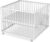 Sämann® Laufgitter 100×100 cm mit Matratze, TÜV geprüft 2020, stufenlos höhenverstellbar, Baby Laufstall, Buche, gummierte Rollen, weiß lackiert