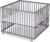 Sämann® Laufgitter 100×100 cm, TÜV geprüft 2020, stufenlos höhenverstellbar, Baby Laufstall, Buche, gummierte Rollen, grau lackiert