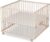 Sämann® Laufgitter 100×100 cm, TÜV geprüft 2020, stufenlos höhenverstellbar, Baby Laufstall, gummierte Rollen, Buche natur