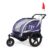 SAMAX Fahrradkinderanhänger »360° drehbarer Fahrradanhänger 2in1 Jogger – in Lila – Black Frame«