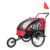 SAMAX Fahrradkinderanhänger »Fahrradanhänger 2in1 Jogger – in Rot/Schwarz – Black Frame«