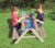 Sand- Wasserspieltisch Kindersitzgarnitur/Massivholz Tisch mit Sitzbänken Abnehmbarer Tischplatte und 2 Spielwannen Matschkisten…