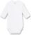 Sanetta 302300 – Wickelbody langarm, Basic Collection, Organic Cotton weiss (Weitere Farben)