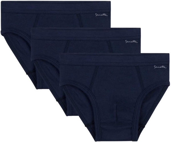 Sanetta Jungen Slip im Dreierpack aus Bio-Baumwolle – Made in Europe