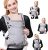 SaponinTree Ergonomische Babytrage, Reine Baumwolle Babytrage Rücken, Kindertrage für Neugeborene und Kleinkinder von 3 bis 48 Monat bis 20kg, Baby…