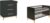 Schardt Babymöbel-Set »Sienna Black«, (Spar-Set, 2-St), mit Kinderbett und Wickelkommode; Made in Germany