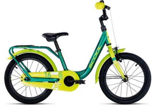 SCool niXe steel 16 23 cm | green/lemon | Markenräder & Zubehör günstig kaufen | Lucky Bike