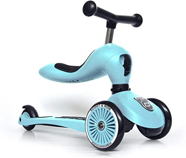Scoot & Ride Unisex – Babys Highwaykick 1 Kickboard mit Sitz