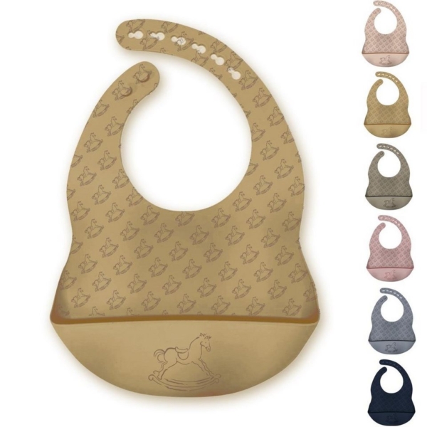 SEI Design Lätzchen »Baby Silikon Lätzchen mit Auffangschale«, BPA/PVC/BPP-frei