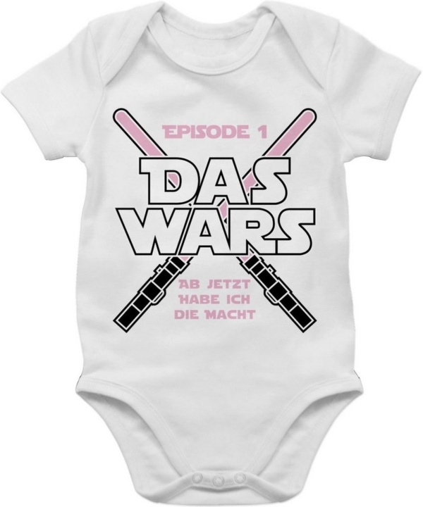 Shirtracer Shirtbody »Das Wars Jetzt habe ich die Macht Mädchen – Geburt Geschenke für Baby – Baby Body Kurzarm« Babygeschenke Geschenkset Kleidung…