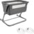 skiddou Babybett Natt 3in1 Beistellbett Reisebett Zustellbett, freistehendes Babybett für Kleinkinder, höhenverstellbar, zusammenklappbare leichte…
