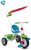 smarTrike® Dreirad »Fun Plus 2 Trikes in 1, grün/blau«, mit verstellbarem Sonnenschutzdach