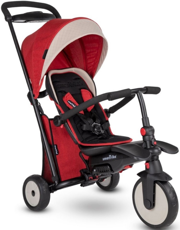 smarTrike® Dreirad »smarTfold STR5, Rot«, mit verstellbarem Sonnenschutzdach