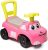 Smoby 720524 Mein erstes Auto Rutscherfahrzeug, Kinderfahrzeug mit Staufach und Kippschutz, für drinnen und draußen, für Kinder ab 10 Monaten, Rosa