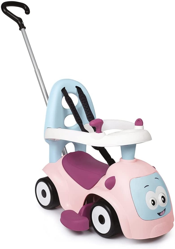 Smoby – Maestro Balade Rose – Komfortables Rutscherfahrzeug mit 3 Verwendungsfunktionen, Schiebewagen, Lauflernhilfe und Rutscherfahrzeug, für…