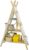 SoBuy KMB30-WN Tipi Kinderregal mit 3 Aufbewahrungsfächer und 6 Taschen Kinder Bücherregal Spielzeugregal Aufbewahrungsregal für Kinder…