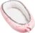Solvera_Ltd Babynest 2seitig Kokon MINKY+100% Baumwolle Babybett Nestchen für Neugeborene Kuschelnest Weiches und sicheres Baby-Reisebett (50×90)…