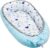 Solvera_Ltd Babynest 2seitig Kokon MINKY+100% Baumwolle Babybett Nestchen für Neugeborene Kuschelnest Weiches und sicheres Baby-Reisebett (50×90)…