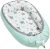 Solvera_Ltd Babynest 2seitig Kokon MINKY+100% Baumwolle Babybett Nestchen für Neugeborene Kuschelnest Weiches und sicheres Baby-Reisebett (50×90)…